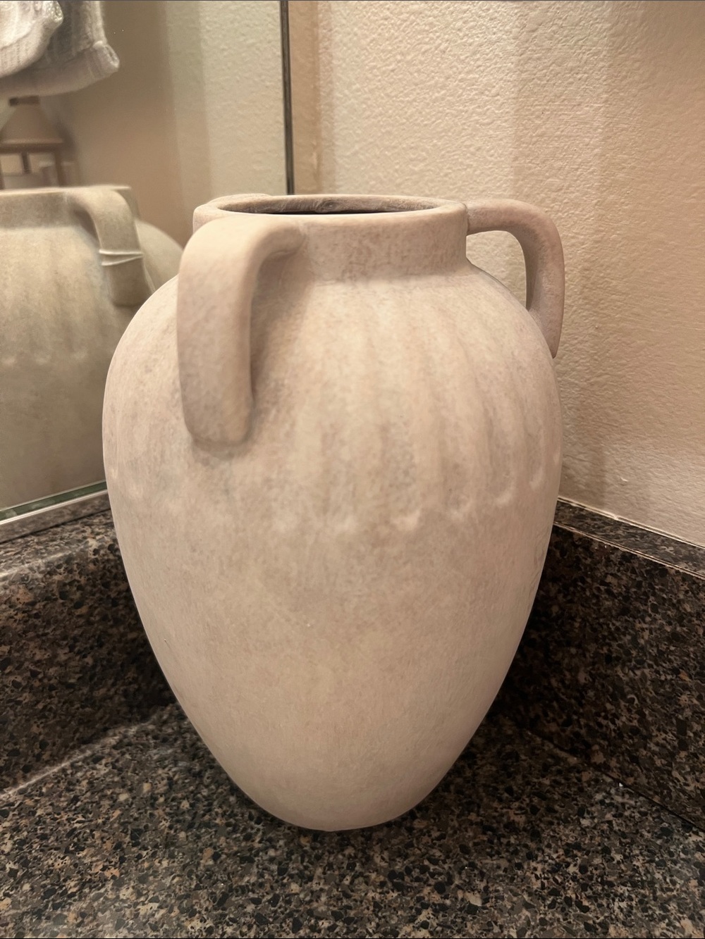 Pottery barn inspired 

BHG Three Handled Ceramic Vase, 10", Ivory - Picture 6 of 6